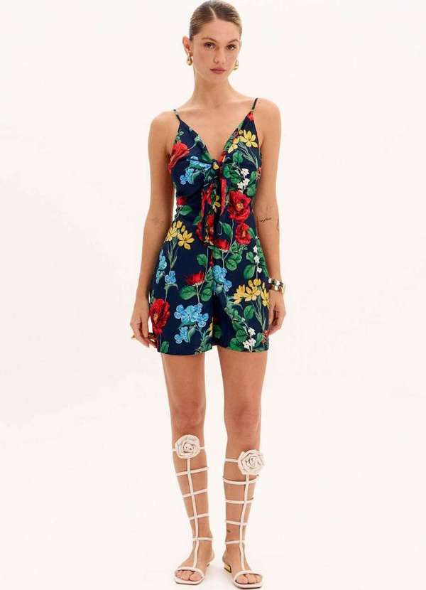 Lança Perfume - Macacão Curto com Amarração A1813