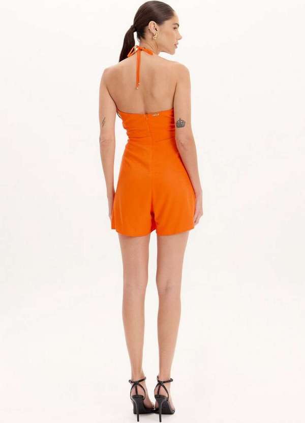 Lança Perfume Easy - Macacão Curto Frente Única com Amarração e Decote A1990 3