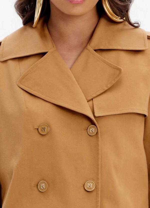 Lança Perfume - Macacão Curto Manga Longa com Botões e Faixa A2353 5