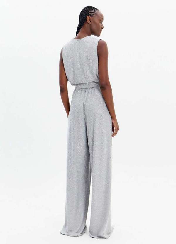 Lança Perfume - Macacão Longo com Decote em V e Brilhos A2256 3