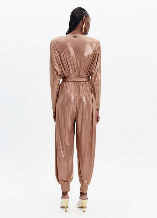 Lança Perfume - Macacão Longo com Decote V e Faixa A2339 3