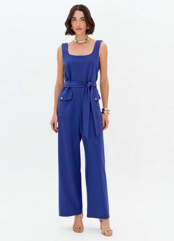 Lança Perfume - Macacão Longo de Alças com Bolsos A3039 1