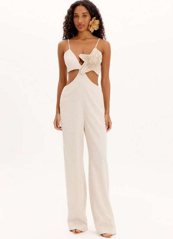 Lança Perfume - Macacão Longo de Alças com Recortes A0001 1