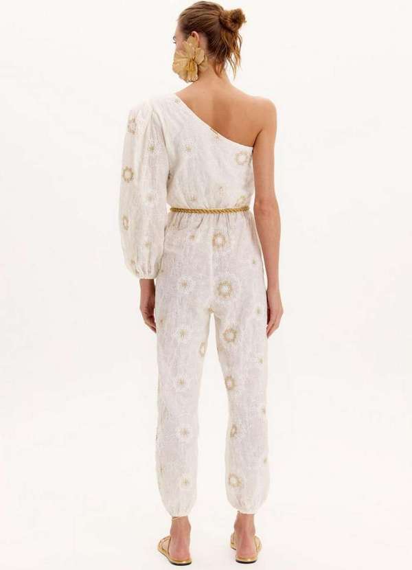 Lança Perfume - Macacão Longo Ombro Único Bufante A0001 4