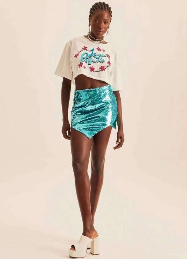 Lança Perfume - Saia com Assimetria 01003 1