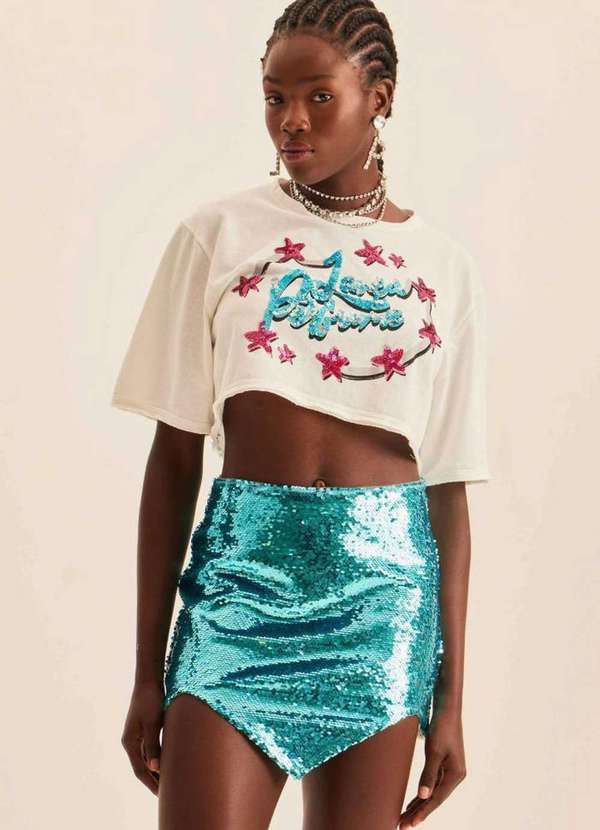 Lança Perfume - Saia com Assimetria 01003 3