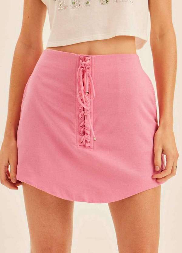 Saia Curta Assimétrica 09824 Lanca Perfume Oficial