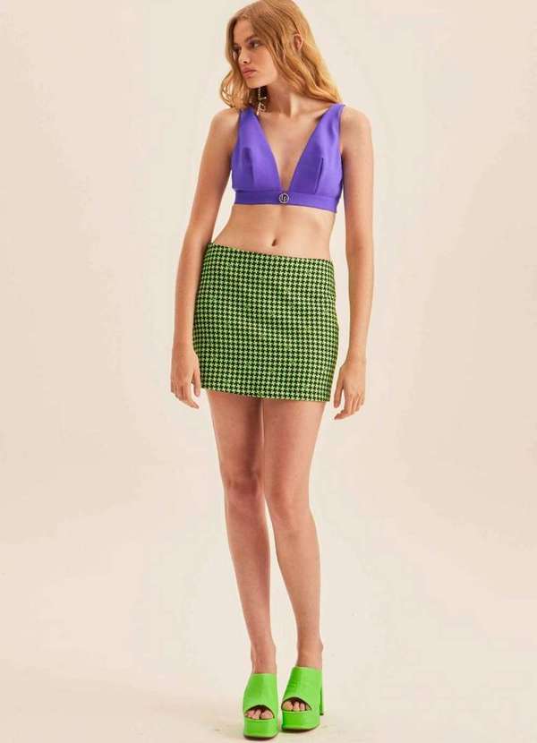 Lança Perfume - Saia Curta Cintura Baixa 00359