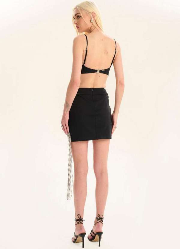 Lança Perfume - Saia Curta com Fenda A0003 2