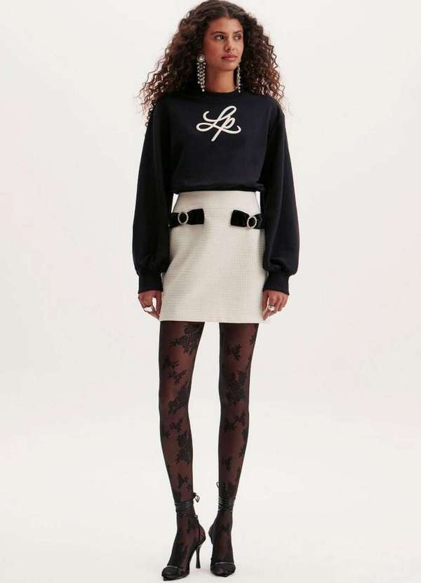 Lança Perfume - Saia Curta com Laços A1228