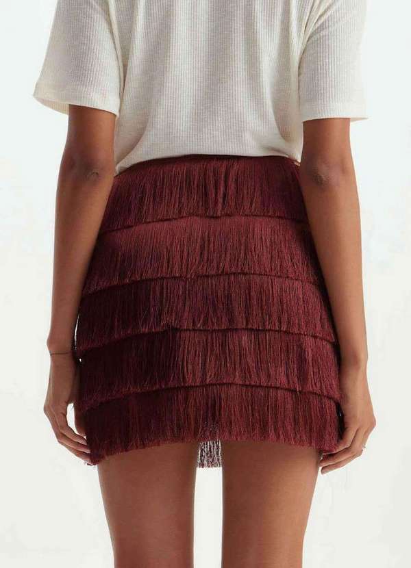 Lança Perfume - Saia Curta de Franjas 01649 2