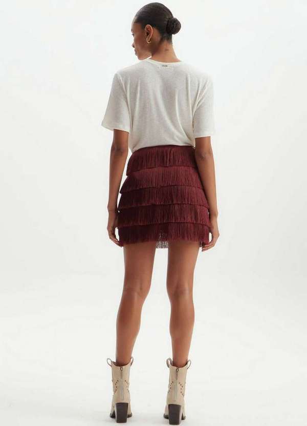 Lança Perfume - Saia Curta de Franjas 01649 3