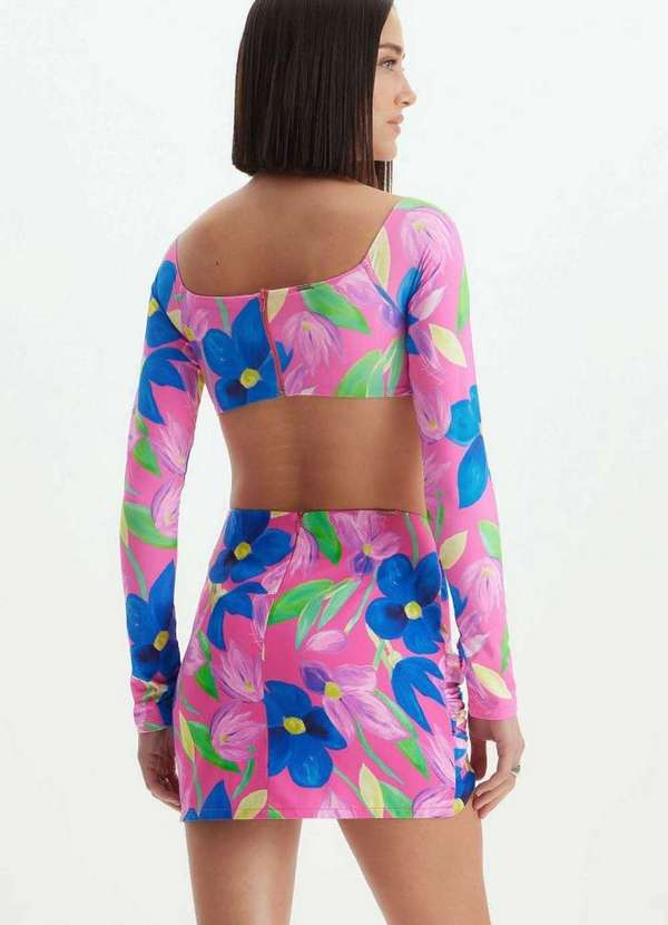 Lança Perfume - Saia Curta Estampada 01494 3