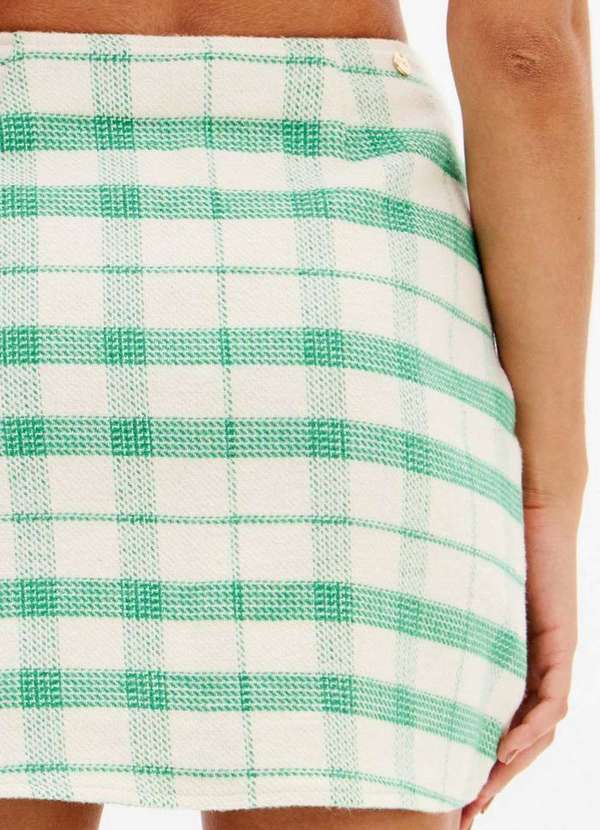 Lança Perfume - Saia Curta Transpassada Twill A0668 4