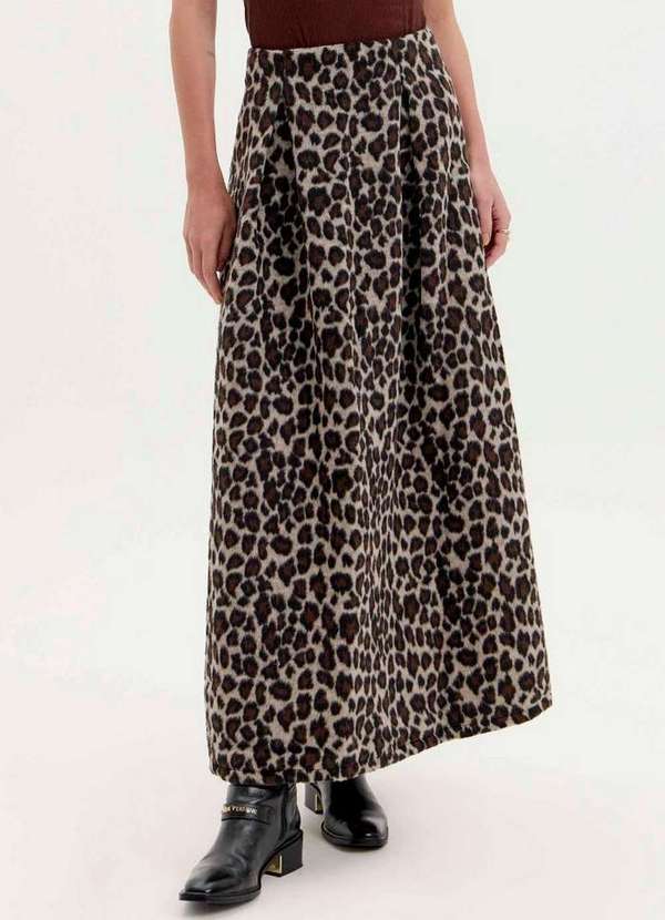 Lança Perfume - Saia Evasê Super Midi A1520 2