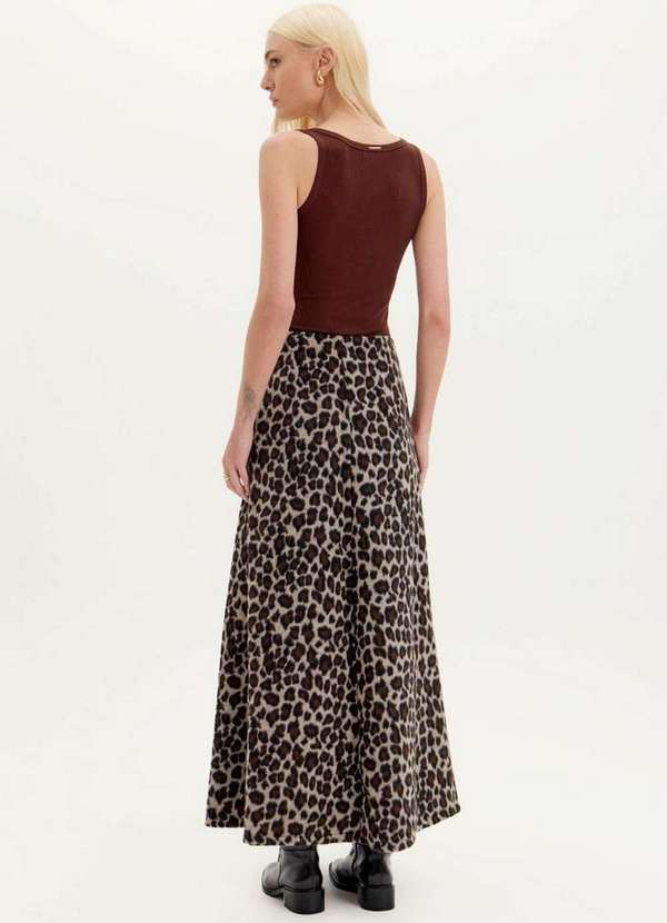 Lança Perfume - Saia Evasê Super Midi A1520 5