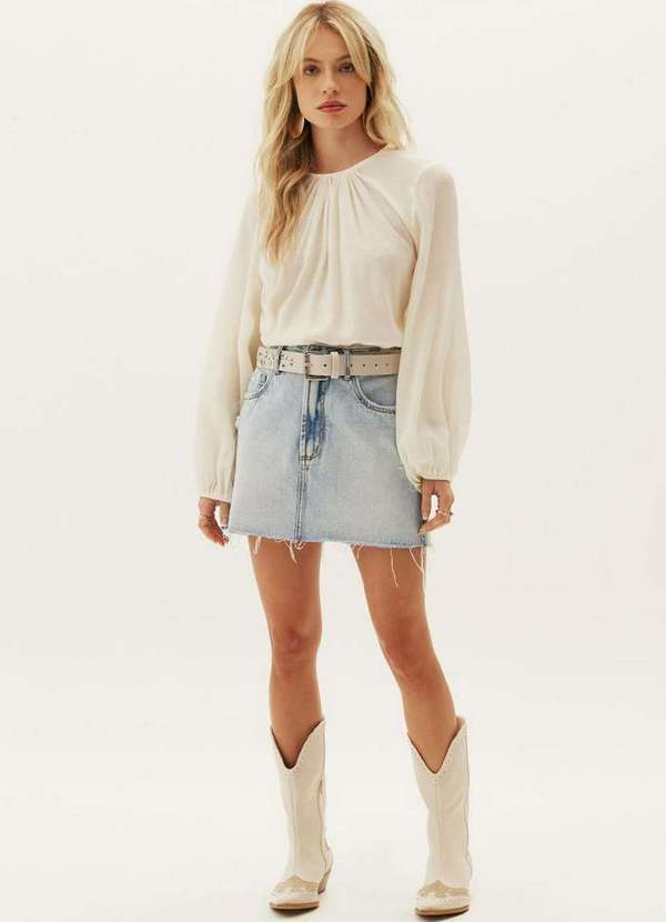 Lança Perfume - Saia Jeans Comfort High A0004