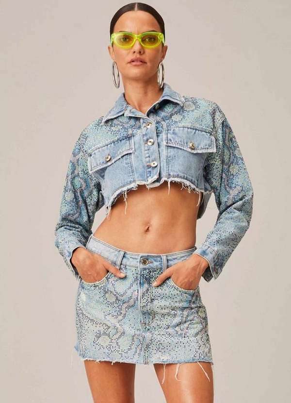 Lança Perfume - Saia Jeans Comfort Low Shine 00004