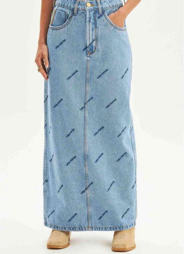 Lança Perfume - Saia Jeans Super Midi High A0004 3