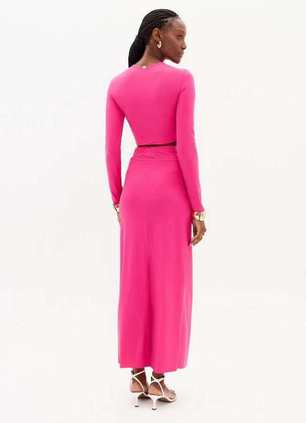 Lança Perfume - Saia Super Midi Cintura Alta Amarração A2688 4