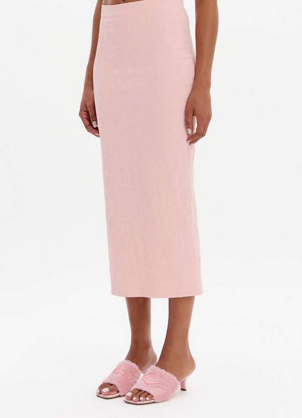 Lança Perfume Easy - Saia Super Midi Cintura Alta Jacquard A2150 2