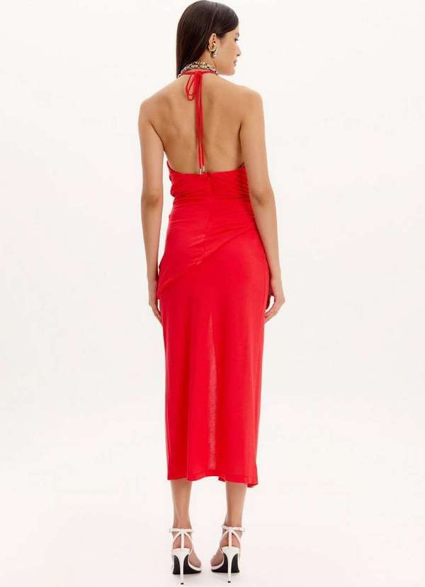 Lança Perfume Easy - Saia Super Midi com Cintura Alta e Maxi Fenda Frontal A2062 3