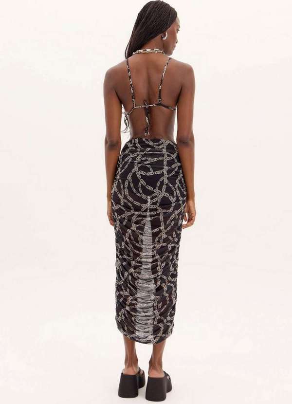 Lança Perfume Easy - Saia Super Midi Drapeada A1853 3