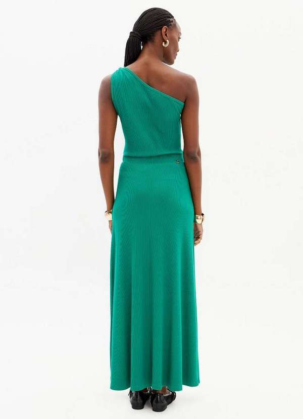 Lança Perfume - Saia Super Midi Evasê Canelada A2727 3