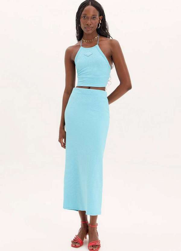 Lança Perfume Easy - Saia Super Midi Justa A1689