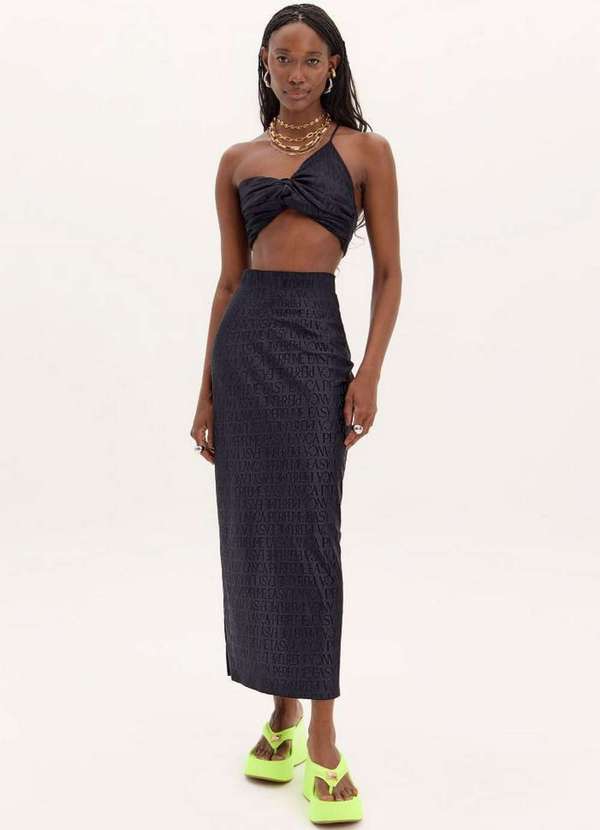 Lança Perfume Easy - Saia Super Midi Logomania A1865 1