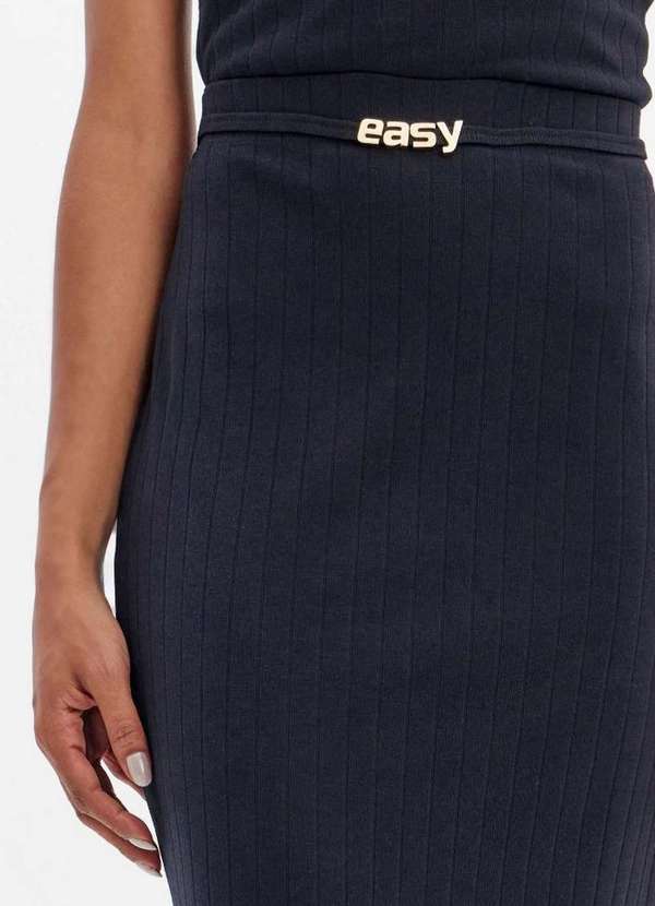 Lança Perfume Easy - Saia Super Midi Reta com Letreiro Cós A0003 2