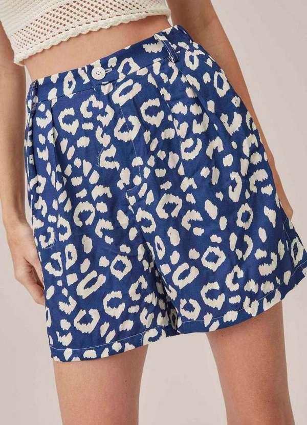 Lança Perfume - Bermuda com Fenda Cintura Alta 09766 3