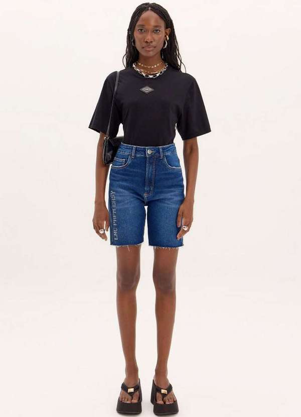 Lança Perfume Easy - Bermuda Comfort Jeans Brilhos A0004