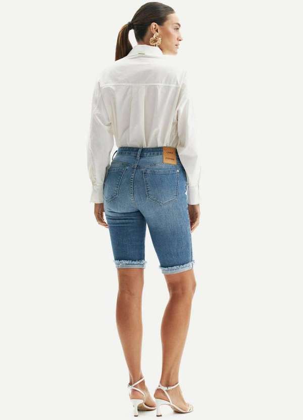 Lança Perfume - Bermuda Jeans Ciclista High A0004 3