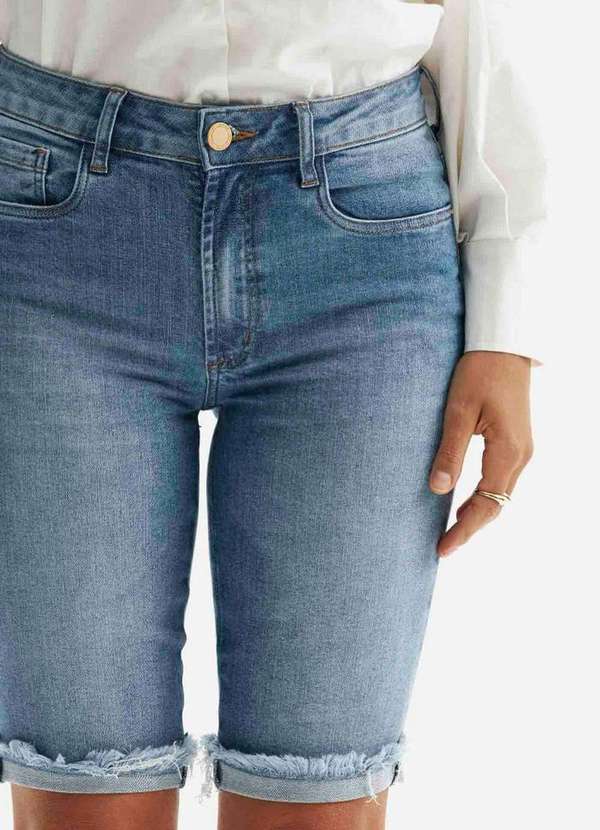 Lança Perfume - Bermuda Jeans Ciclista High A0004 4