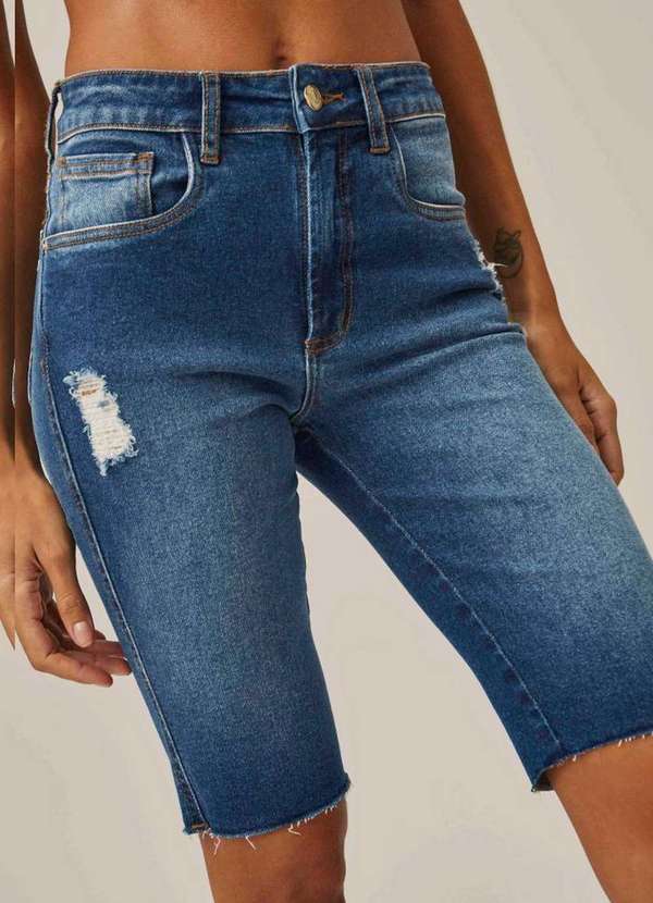 Lança Perfume - Bermuda Jeans Ciclista High 00004 4