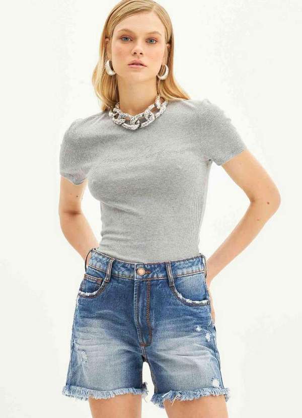 Lança Perfume - Bermuda Jeans Comfort High A0004 5