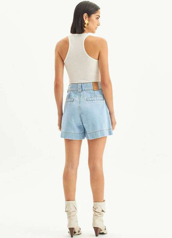 Lança Perfume - Bermuda Jeans Evasê Super High A0004 2