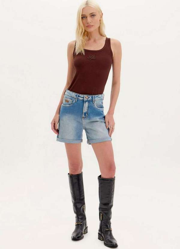 Lança Perfume - Bermuda Jeans Mom High A0004