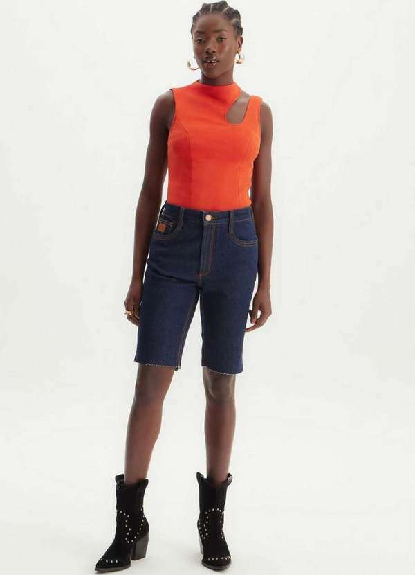 Lança Perfume - Bermuda Jeans Slim Comfort High 00004