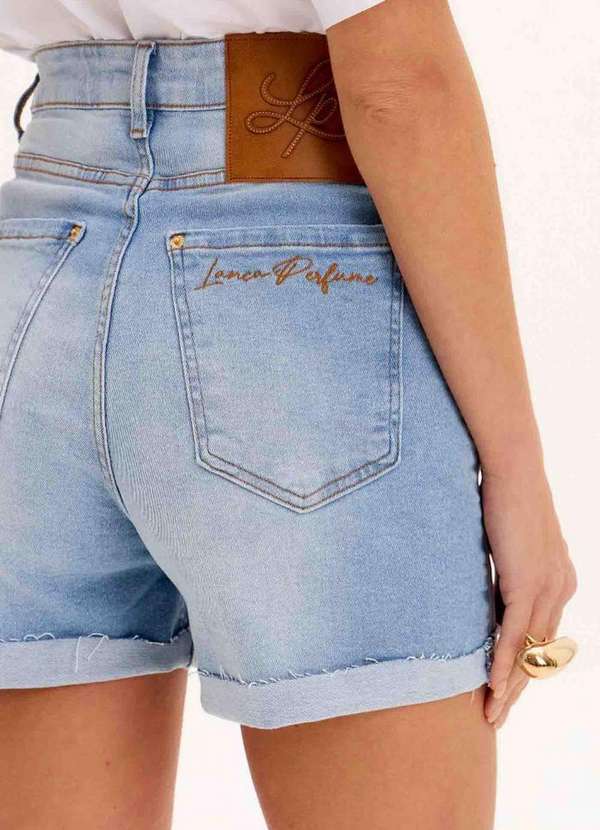 Lança Perfume - Bermuda Mom Jeans Cintura Alta A0004 4
