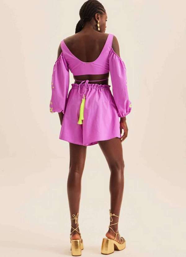 Lança Perfume - Short Curto Cintura Alta 09884 4