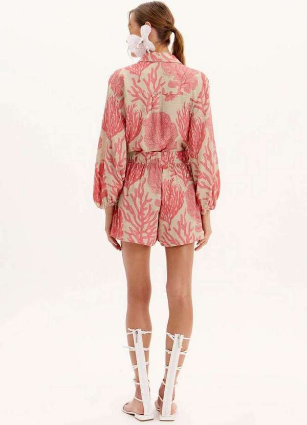 Lança Perfume - Short Curto Cintura Média Estampado A1919 3