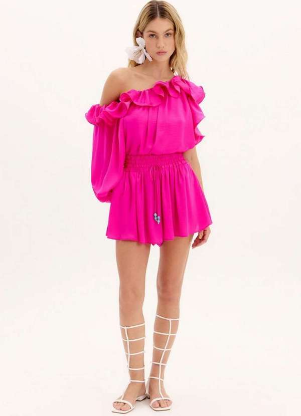 Lança Perfume - Short Curto com Franzido A2055