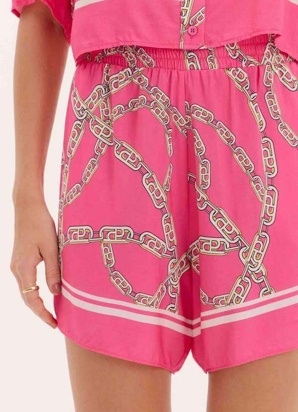 Lança Perfume Easy - Short Curto Solto Estampado A1944 2