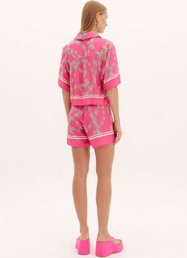 Lança Perfume Easy - Short Curto Solto Estampado A1944 4