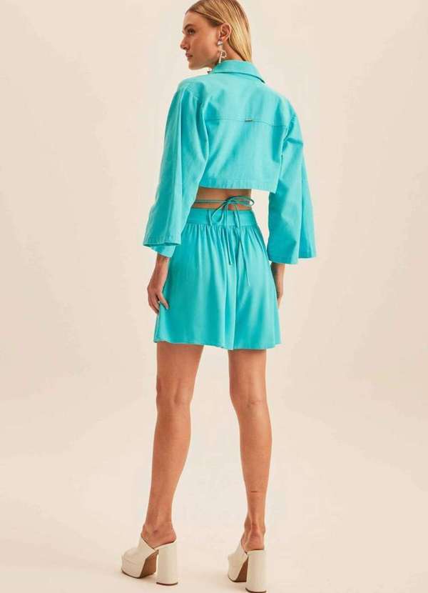 Lança Perfume - Short Evasê Cintura Alta 09987 3