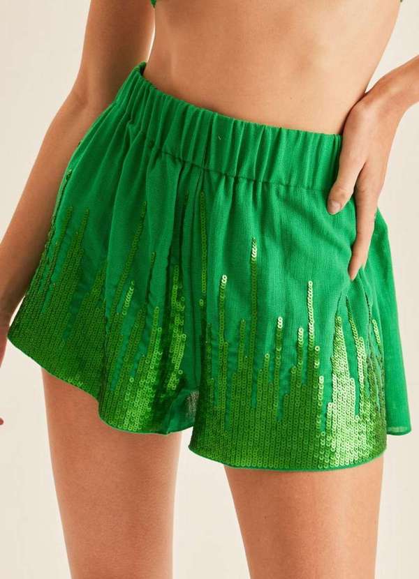 Lança Perfume - Short Fluido com Paetê 00449 3