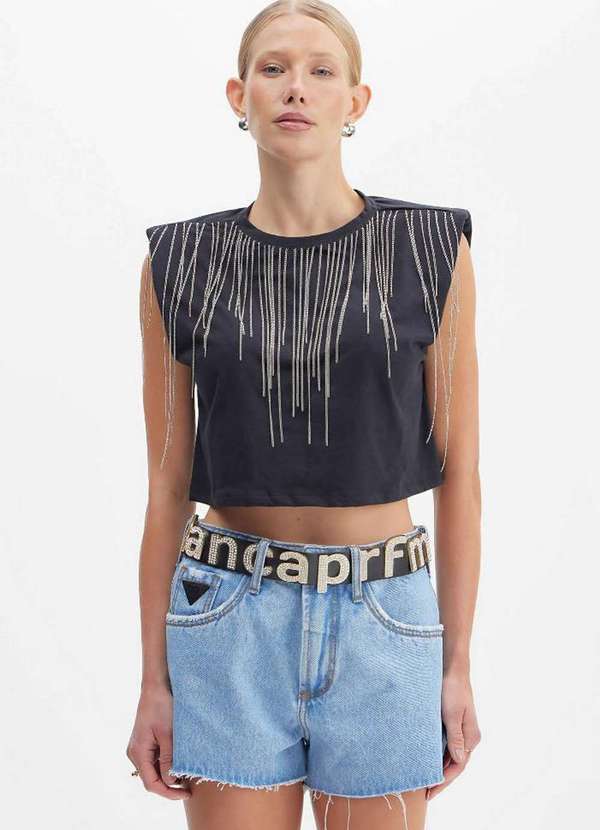 Lança Perfume - Short Jeans Comfort High A0004 4