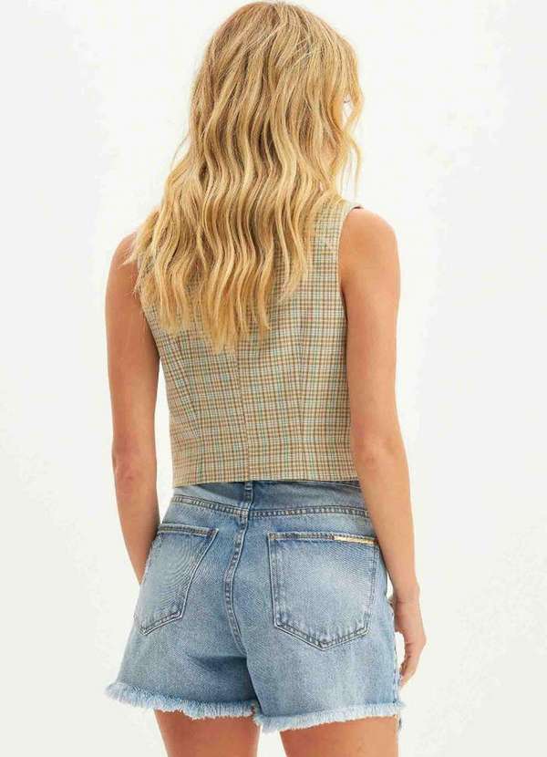 Lança Perfume - Short Jeans Comfort Loose Cintura Alta A0004 3